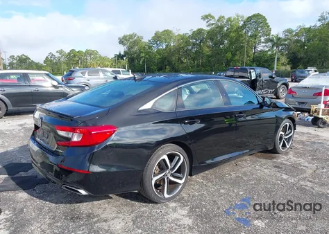 2021 Honda Accord Sport из США, поврежденный, VIN 1HGCV1F30MA124793